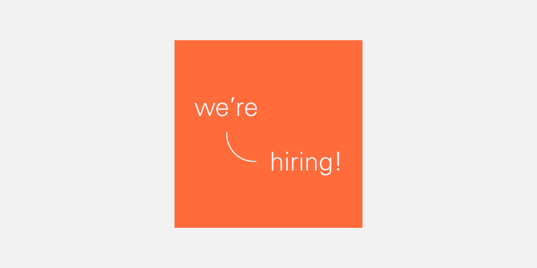 We are hiring! Part 1 architectural assistant