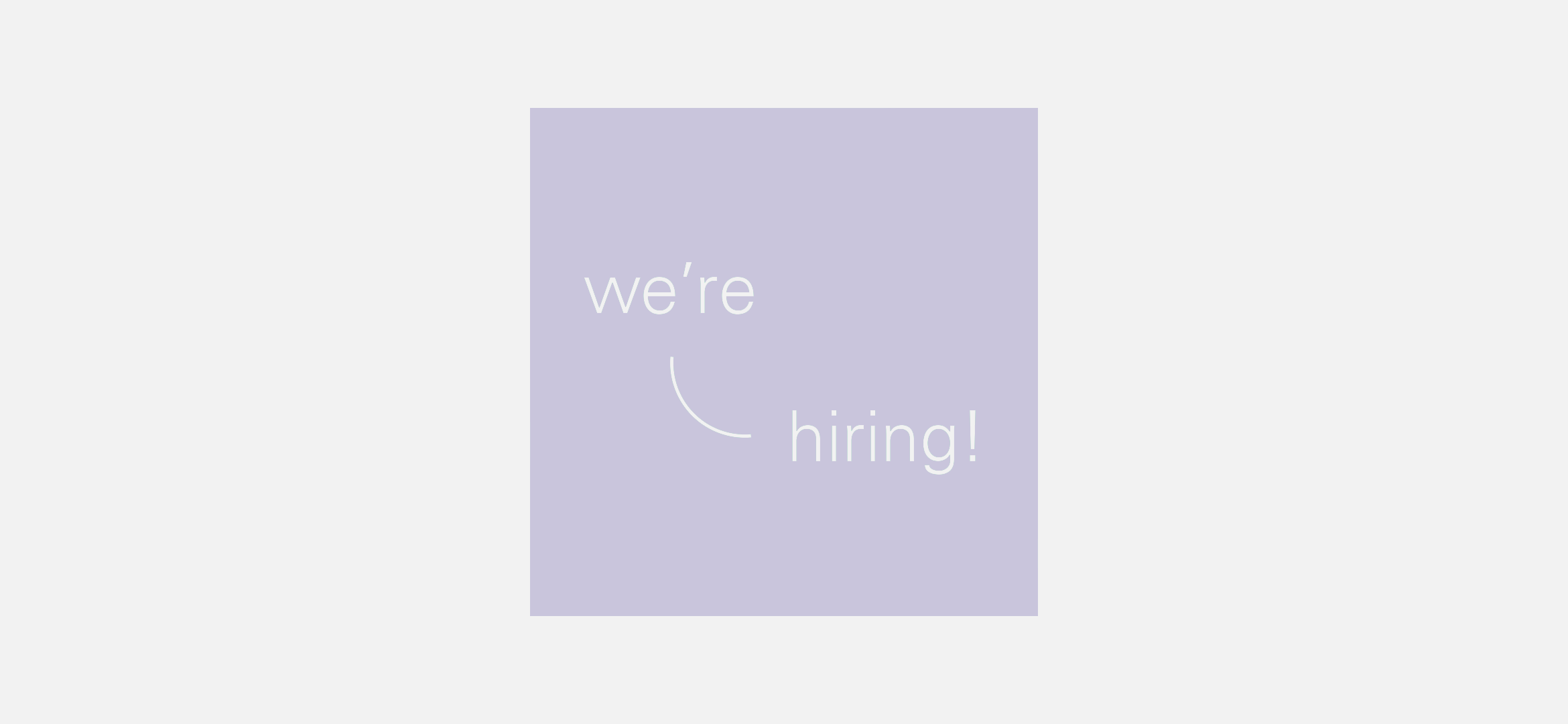 We are hiring! Architect + 3 years post part III experience